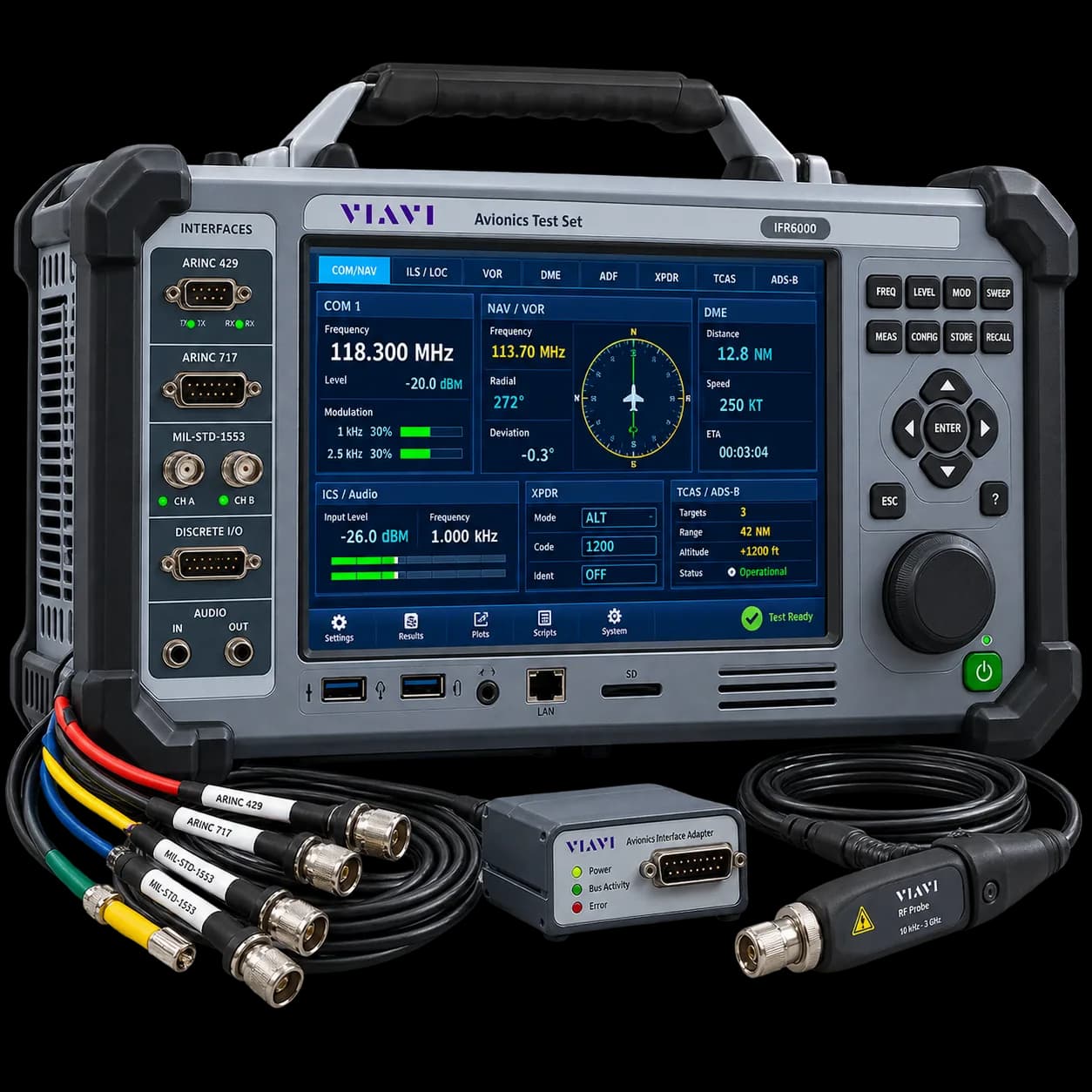 Aviation avionics diagnostic test equipment, isolated